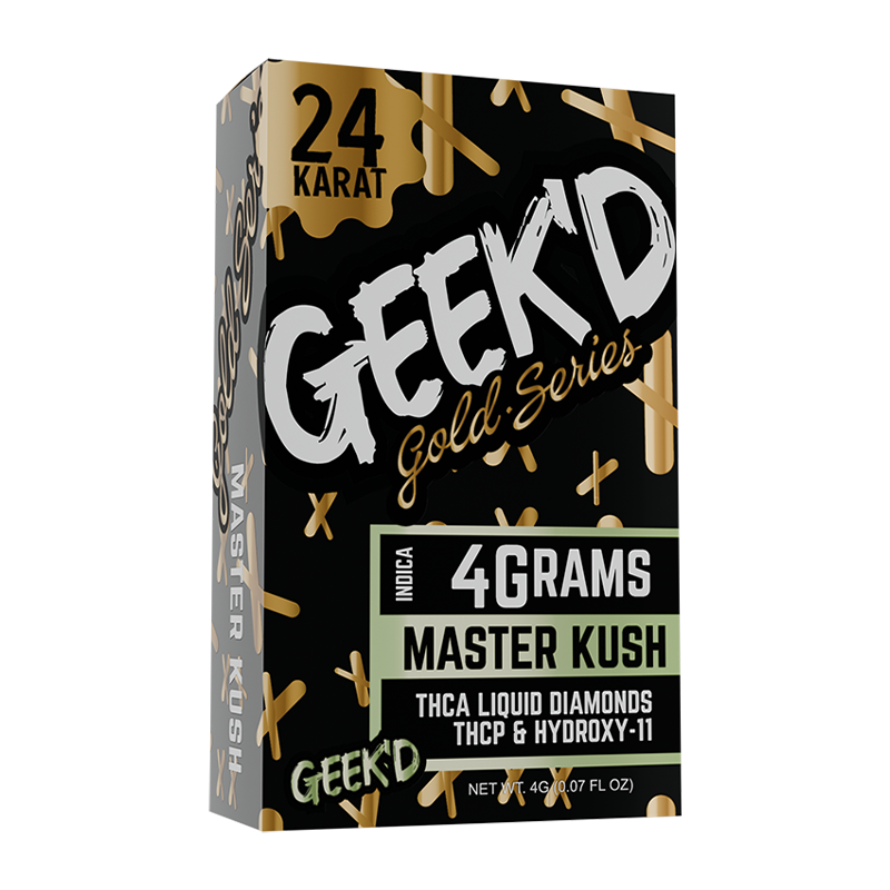 Geek'd - 4Gs THCa Liquid Diamonds Disposable Vape | Master Kush (Indica)
