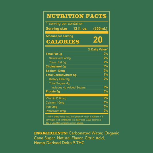 HOWDY Ranch Water 2.5mg THC Seltzer