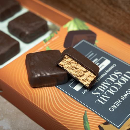 Hometown Hero | Dark Chocolate Peanut Butter Squares - 50mg Each (6ct)