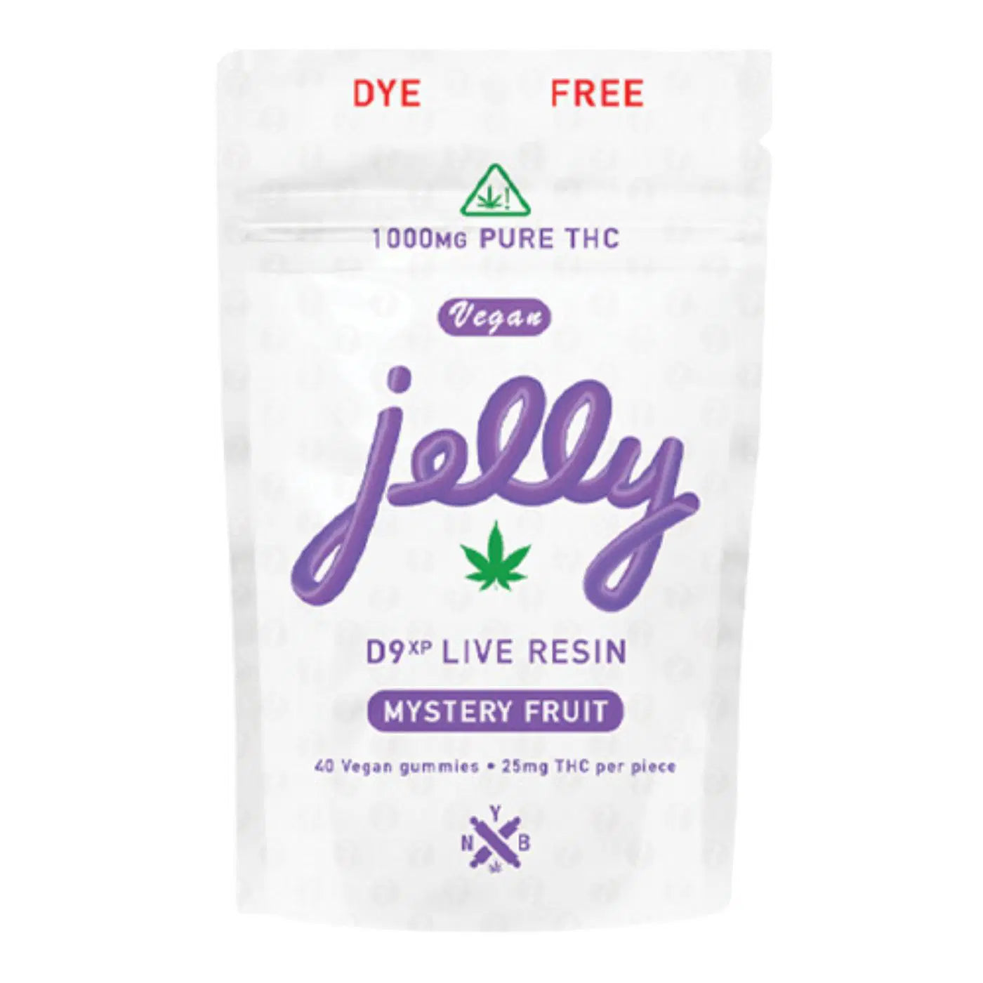 JELLY D9XP LIVE RESIN GUMMIES 1000MG / 40CT / 25MG PER PK