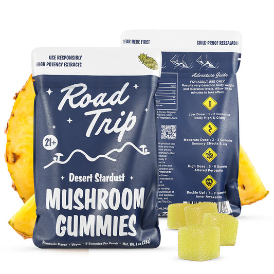 Road Trip Mushroom Gummies - Desert Stardust - Pineapple - 8ct