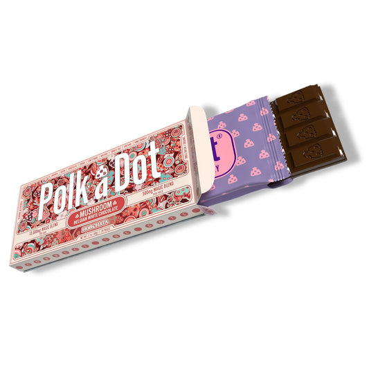 Polk a Dot - Magic Mushroom Chocolate Bar - Horchata - 500mg per piece