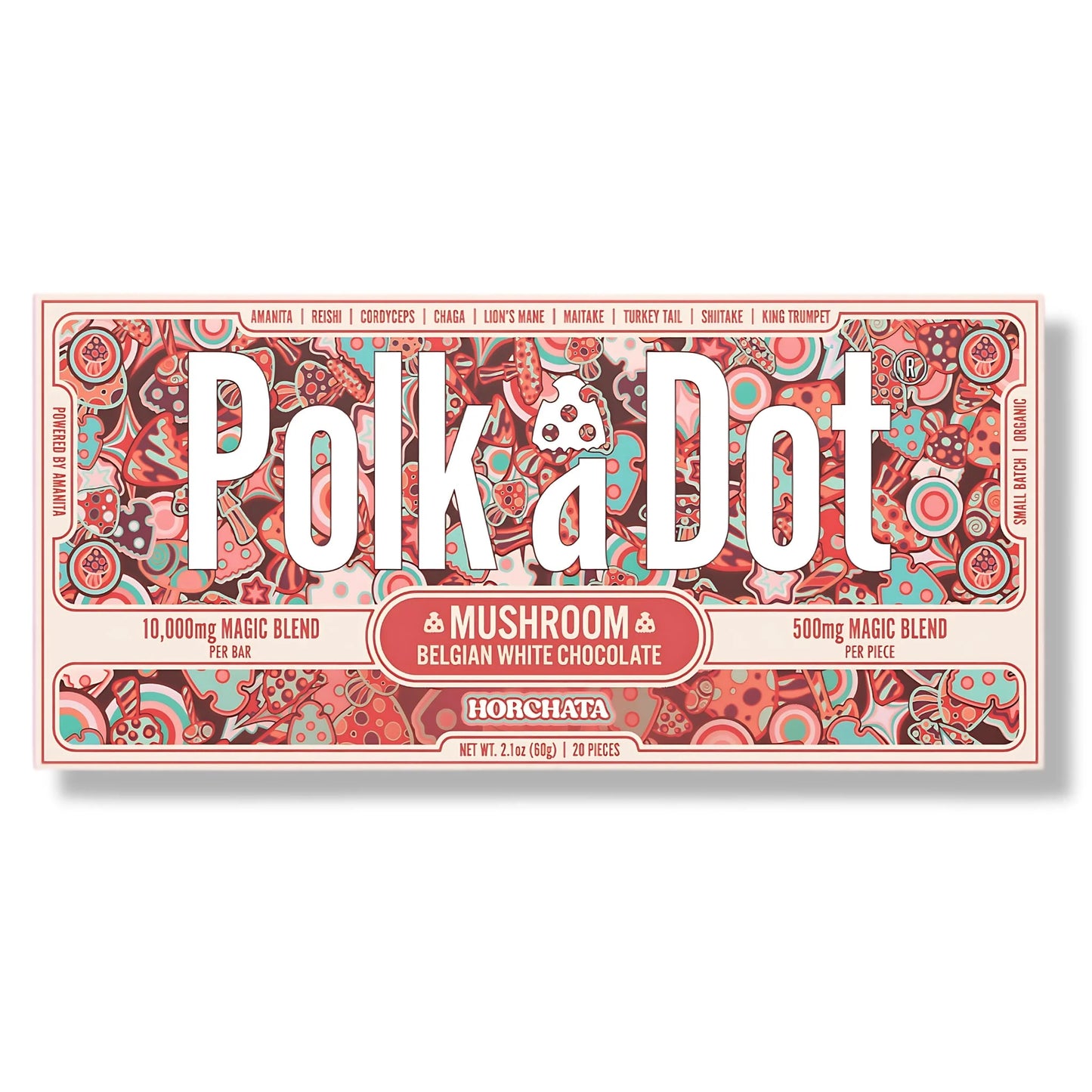 Polkadot - Magic Mushroom Chocolate Bar - Maui Coconut Twist - 500mg per piece