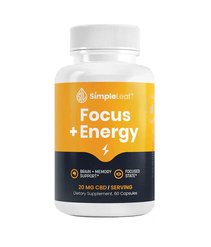 Simple Leaf | Focus and Energy Capsules- 30ct