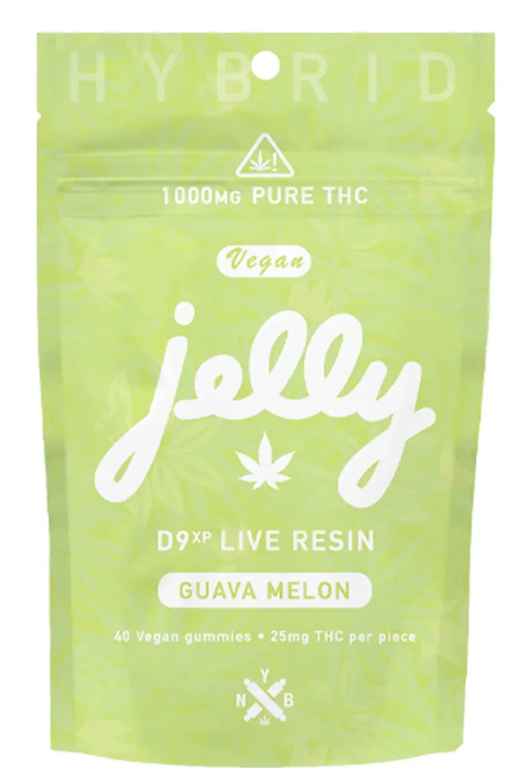 JELLY D9XP LIVE RESIN GUMMIES 1000MG / 40CT / 25MG PER PK