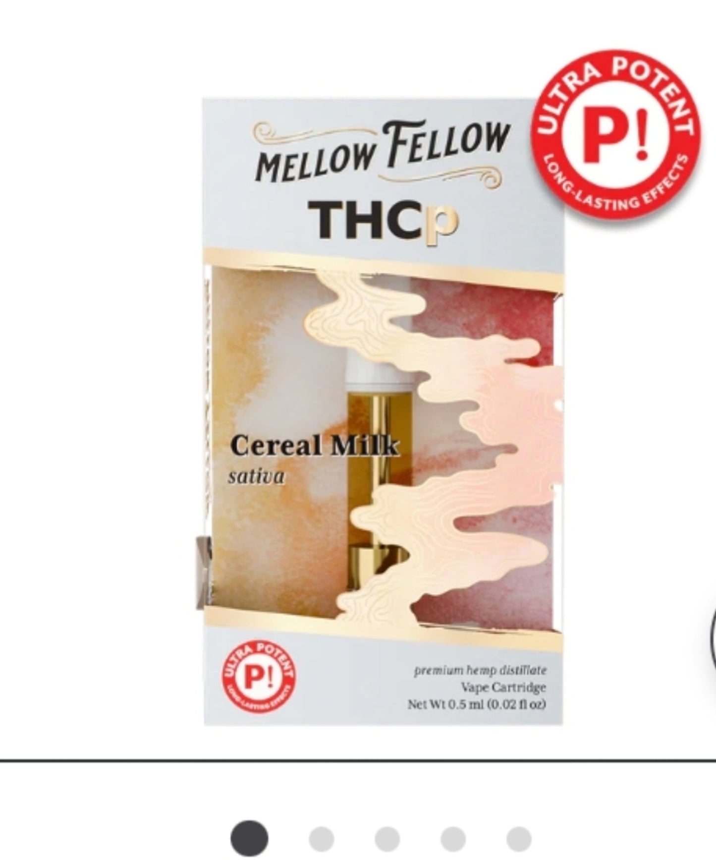 Mellow Fellow - THCP 0.5ml Vape Cartridge