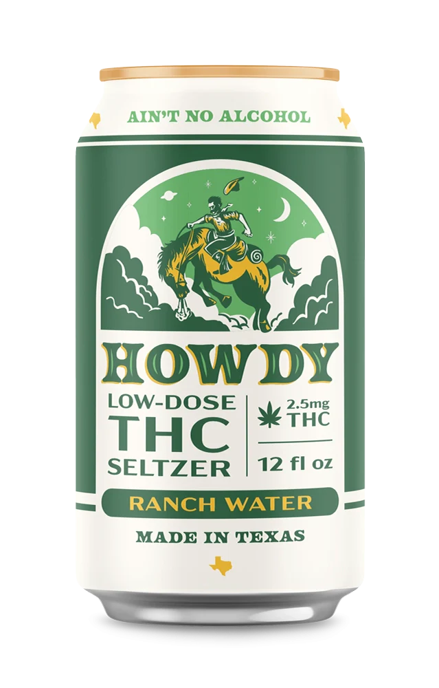 HOWDY Ranch Water 2.5mg THC Seltzer