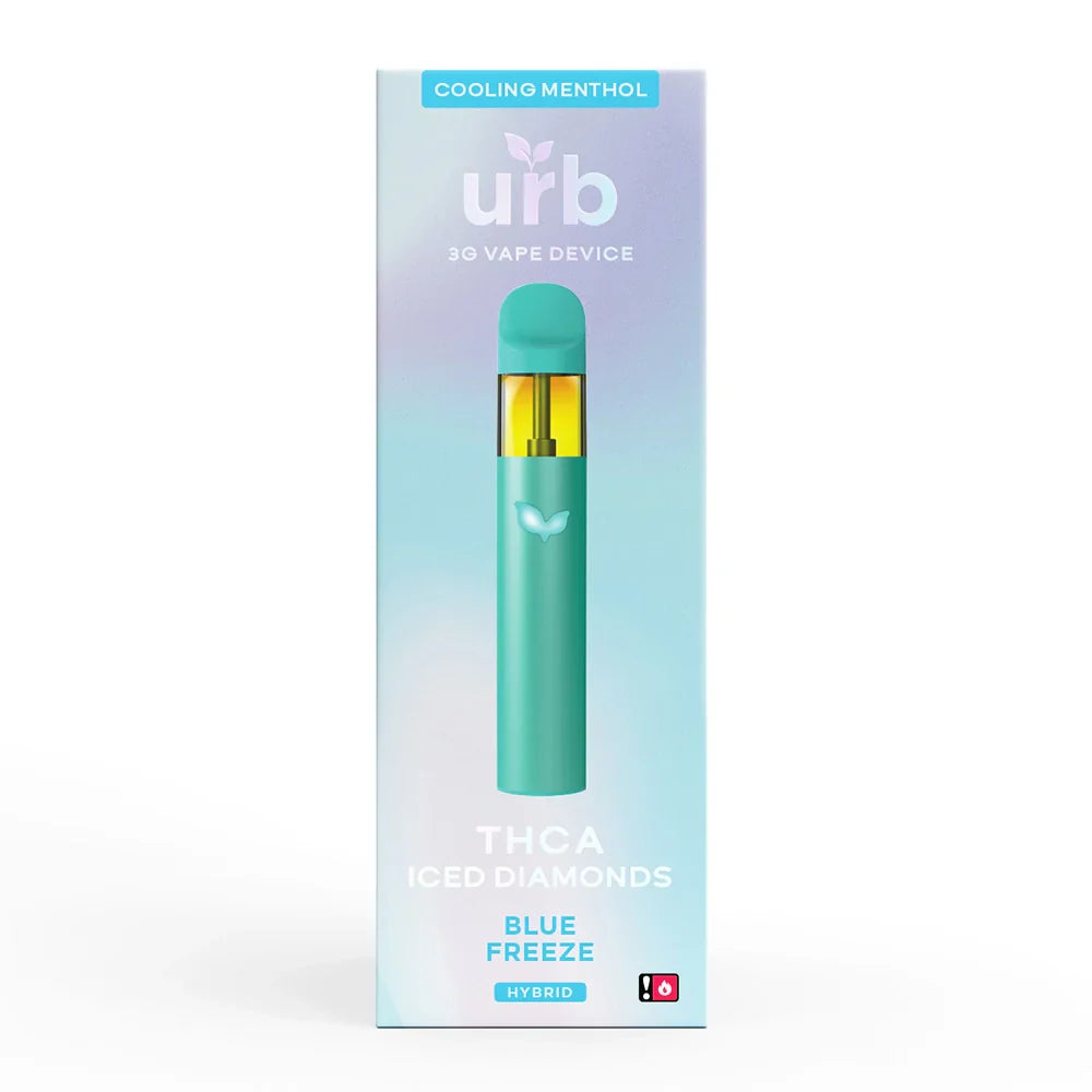 Urb THCA Iced Diamond Disposable 3g- Hybrid Blue Freeze