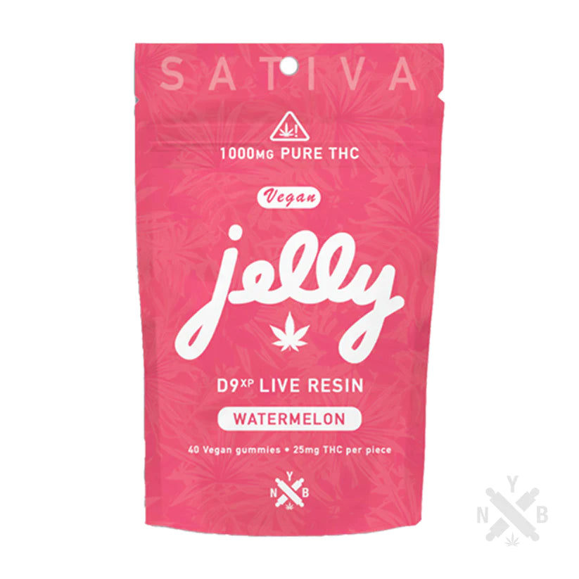 JELLY D9XP LIVE RESIN GUMMIES 1000MG / 40CT / 25MG PER PK
