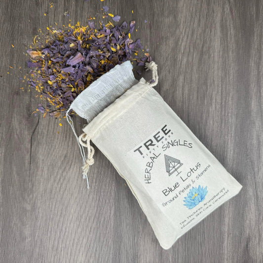 Tree Fifty Four | Blue Lotus Ground Petals & Stamens in Drawstring Sachet | .75 oz