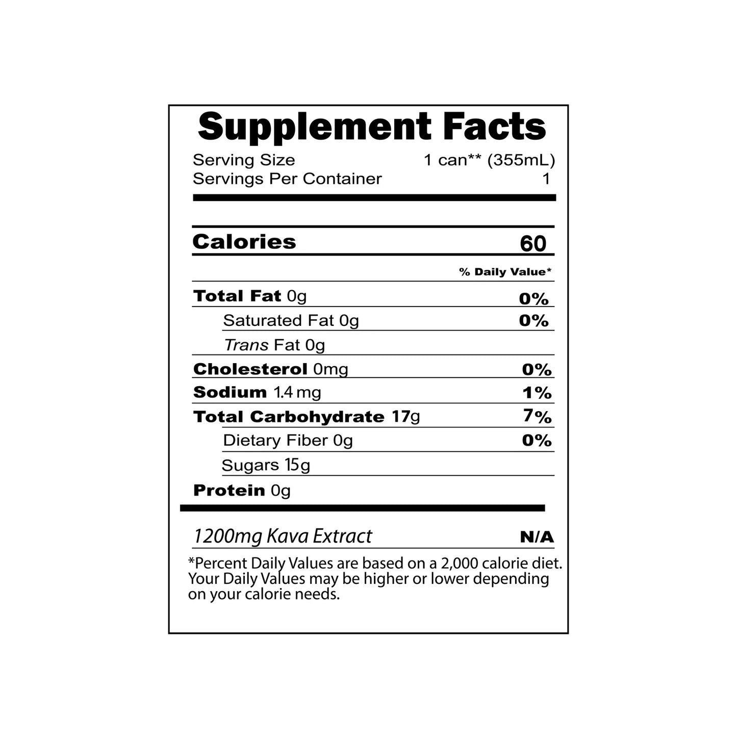 Botanical Brewing Co. Candy Man - 2x Strength Kava- 1200mg