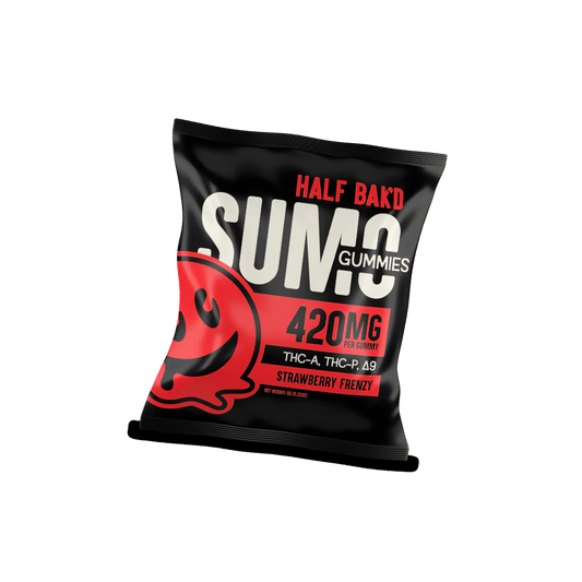 Sumo Gummies - 420MG per Gummy - Strawberry Frenzy - 2ct
