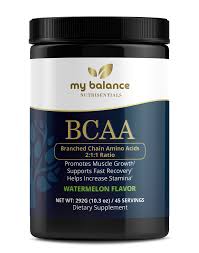 My Balance | Nutrisentials- BCAA "Branched Chain Amino Acids" Supplements- Watermelon- 45 serv.