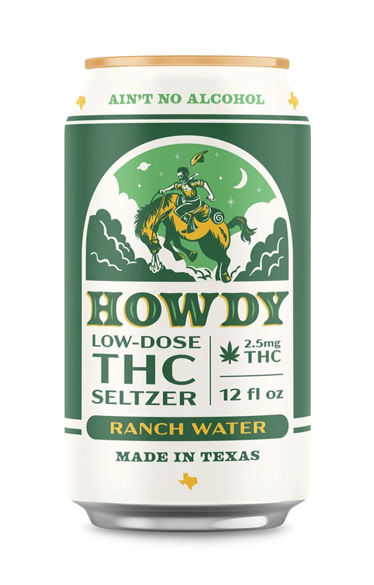 HOWDY Ranch Water 2.5mg THC Seltzer